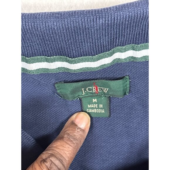 J.Crew Kids Navy Polo Shirt Size M Cotton Short Sleeve Classic Fit - Picture 4 of 11